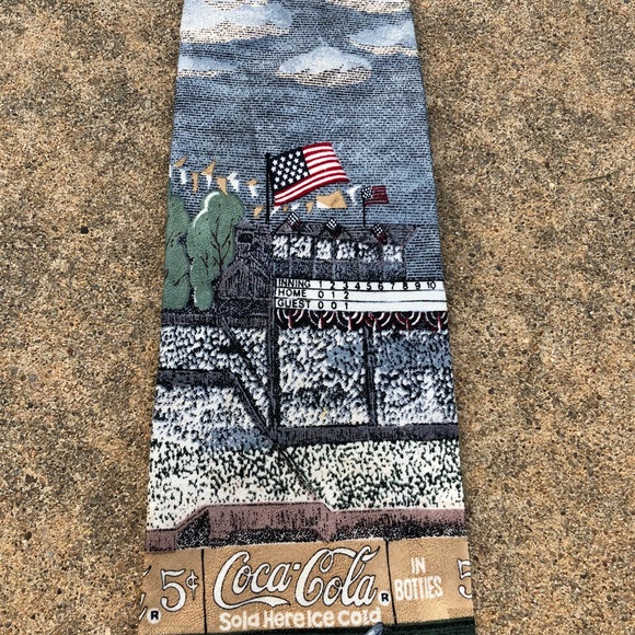 Vintage Coca-Cola baseball tie - Picture 3 of 6